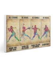 Softball - Be Strong Gallery Wrapped Canvas Prints tile