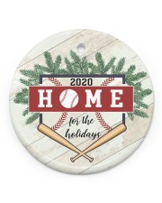 Baseball Circle Ornament 2020 Circle ornament - single (porcelain) front