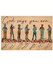 Nurse God Says You Are 17x11 Poster front