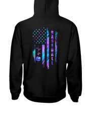 Baseball Flag 2 Sides Hooded Sweatshirt tile