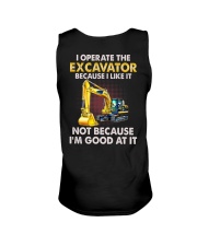 I Operate The Excavator 2 Sides Unisex Tank tile