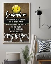 Softball - Play For Her 11x17 Poster lifestyle-poster-1