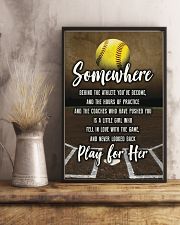 Softball - Play For Her 11x17 Poster lifestyle-poster-3