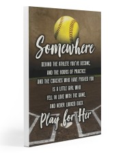 Softball - Play For Her 20x30 Gallery Wrapped Canvas Prints thumbnail