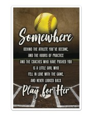 Softball - Play For Her Sticker - Single (Vertical) thumbnail