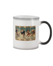 Skiing - Be Strong Poster 19 Color Changing Mug tile