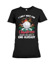Volleyball - I Can't Wait For Christmas Premium Fit Ladies Tee tile
