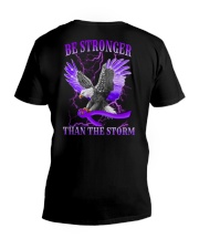 Alzheimer Be Stronger 2 Sides V-Neck T-Shirt tile