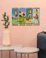 Golf - Be Strong 17x11 Poster poster-landscape-17x11-lifestyle-21