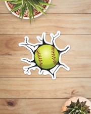 Softball Crack Sticker - Single (Horizontal) aos-sticker-single-horizontal-lifestyle-front-07