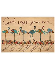 Flamingo God Says You Are 17x11 Poster front