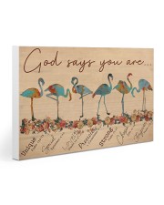 Flamingo God Says You Are Gallery Wrapped Canvas Prints tile