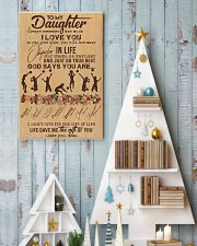 To My Daughter God Says You Are - Volleyball 11x17 Poster lifestyle-holiday-poster-2