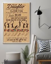 To My Daughter God Says You Are - Volleyball 11x17 Poster lifestyle-poster-1