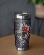 Skull Roses Tumbler 20oz Tumbler aos-20oz-tumbler-lifestyle-front-06