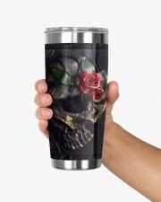 Skull Roses Tumbler 20oz Tumbler aos-20oz-tumbler-lifestyle-front-27