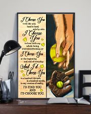 Softball - I Choose You Poster 11x17 Poster lifestyle-poster-2