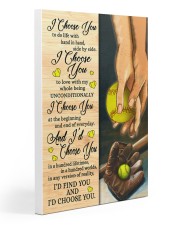 Softball - I Choose You Poster Gallery Wrapped Canvas Prints tile