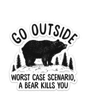 Camping - Go Outside Sticker Sticker - Single (Vertical) front