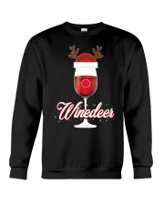 Winedeer Christmas Wine T-Shirt Reindeer Red Wine Crewneck Sweatshirt thumbnail