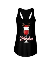 Winedeer Christmas Wine T-Shirt Reindeer Red Wine Ladies Flowy Tank thumbnail