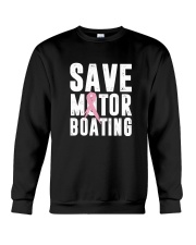 Save Motorboating Funny Breast Cancer Awareness Crewneck Sweatshirt thumbnail