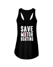 Save Motorboating Funny Breast Cancer Awareness Ladies Flowy Tank thumbnail
