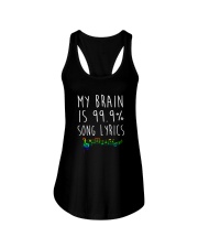 My Brain is 99 Song lyrics Funny Music Notes Ladies Flowy Tank thumbnail