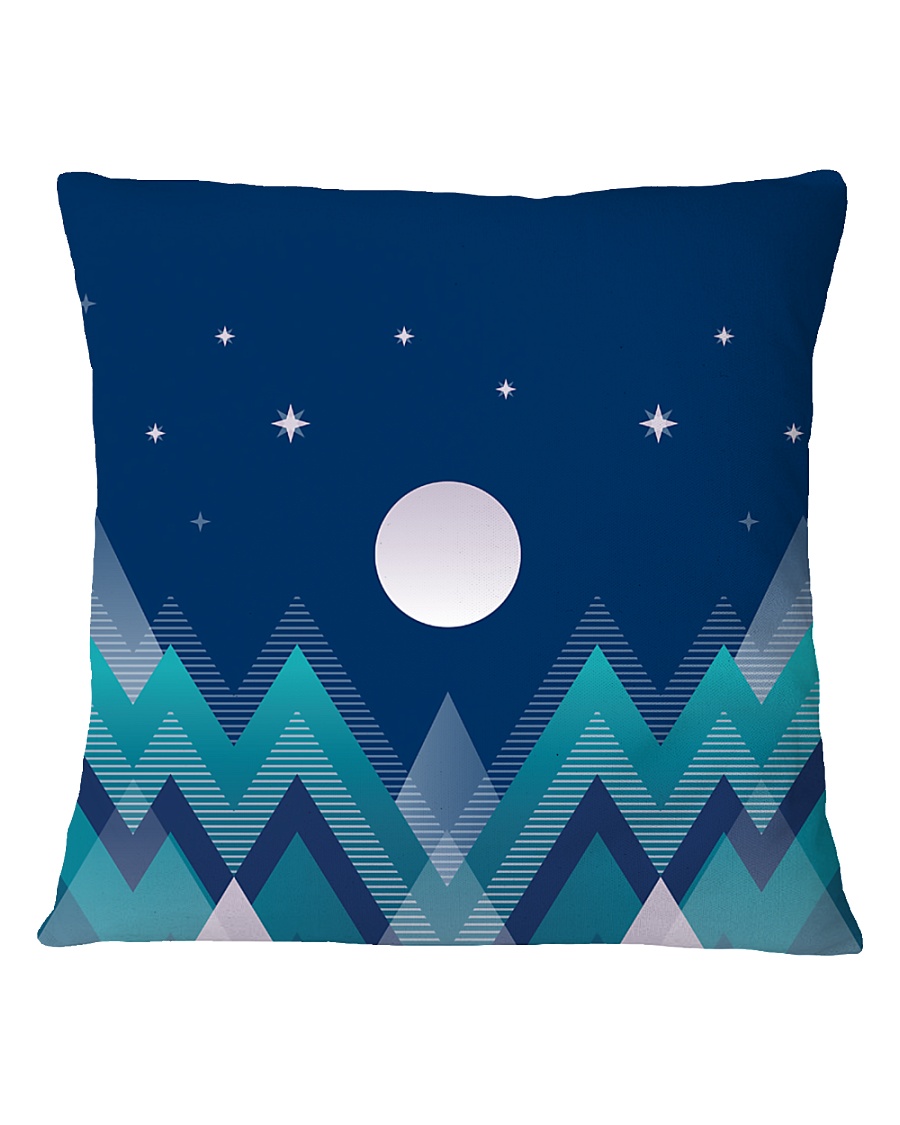 Abstract Night in the Forest Square Pillowcase