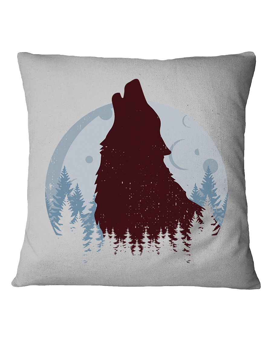 Howling Wolf Square Pillowcase