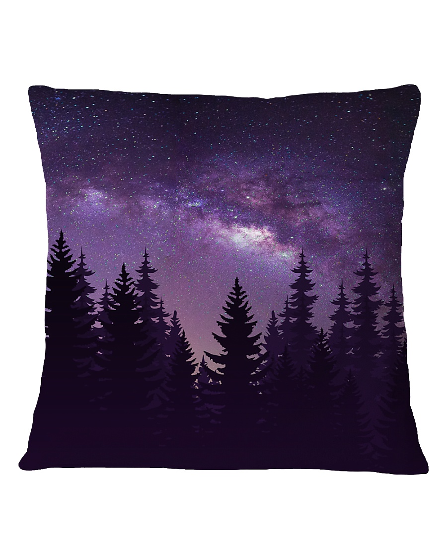 Starry Forest Square Pillowcase