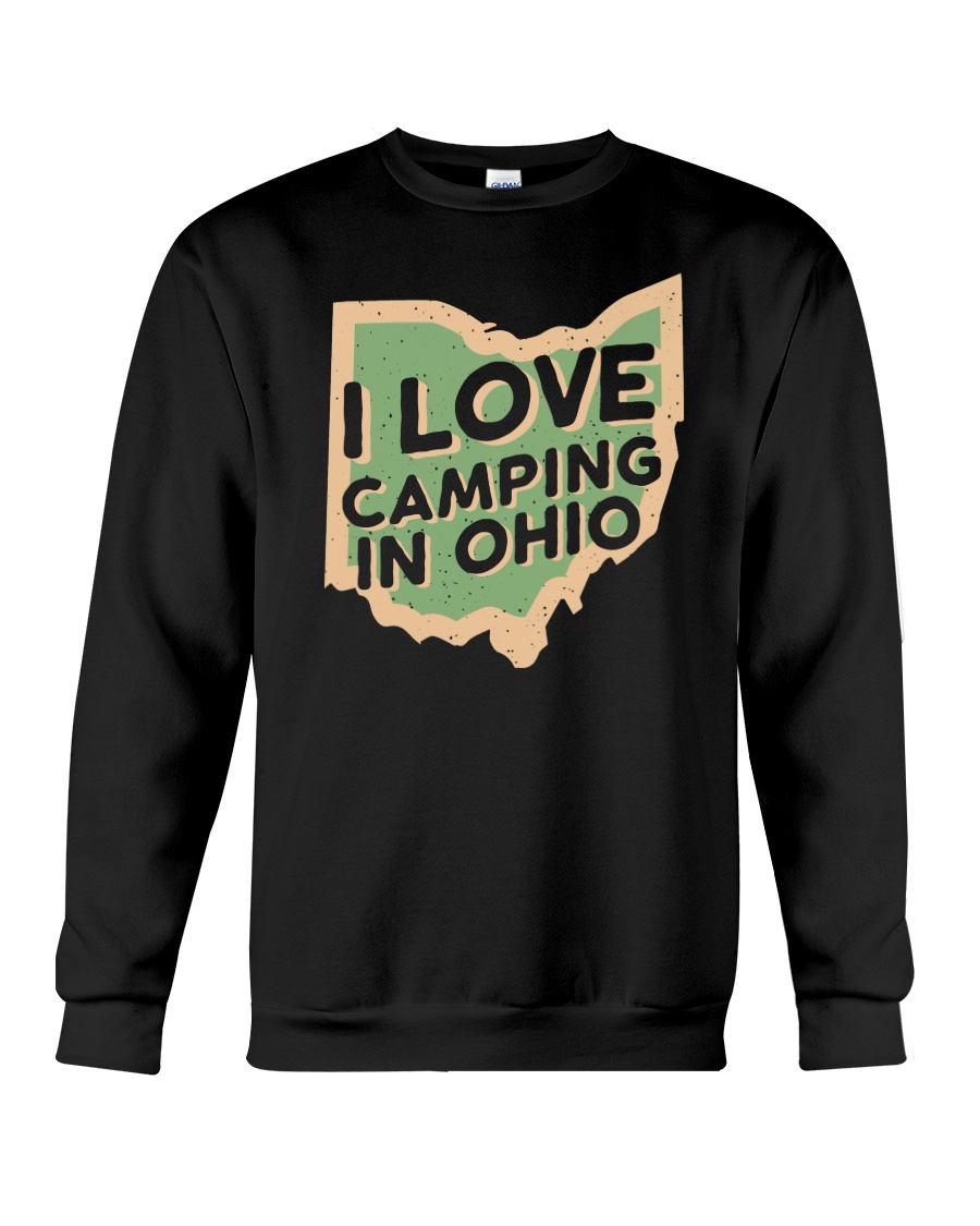 I Love Camping in Ohio Crewneck Sweatshirt