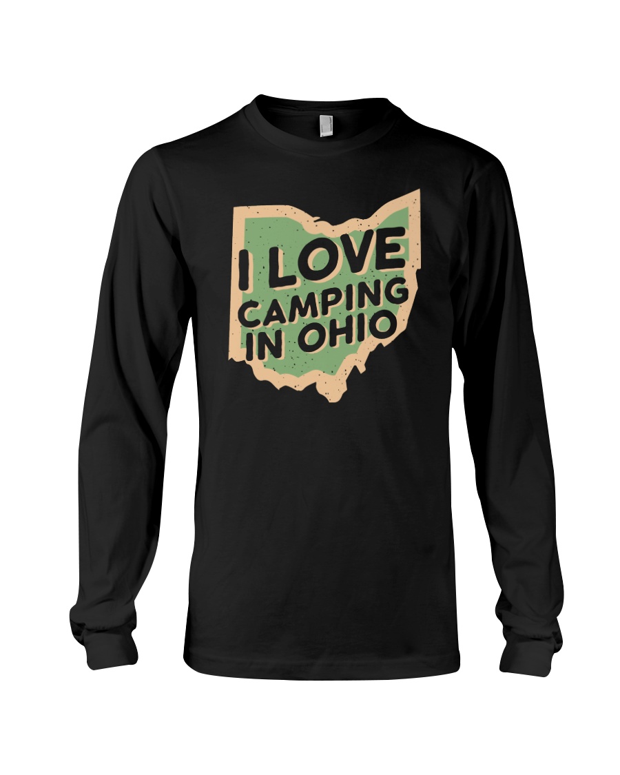 I Love Camping in Ohio Long Sleeve Tee