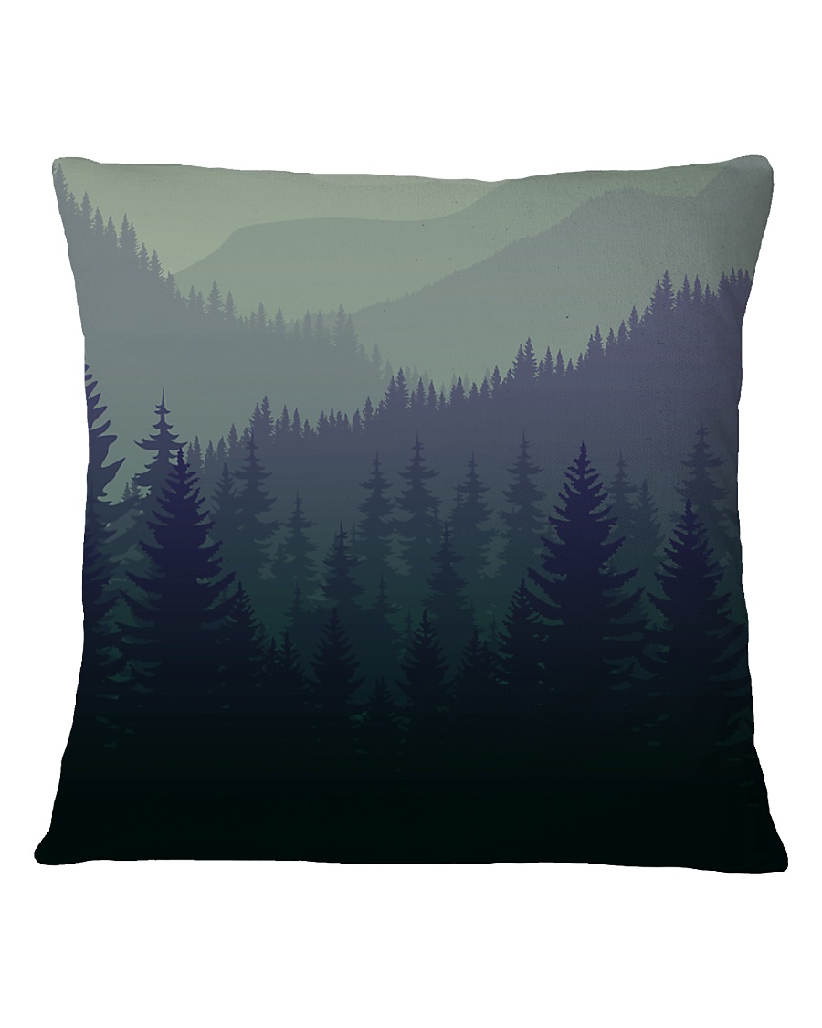 Green Forest Square Pillowcase