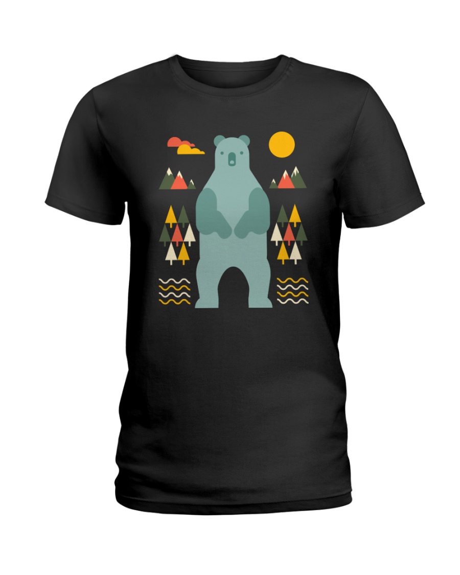 Bear in the Forest Ladies T-Shirt