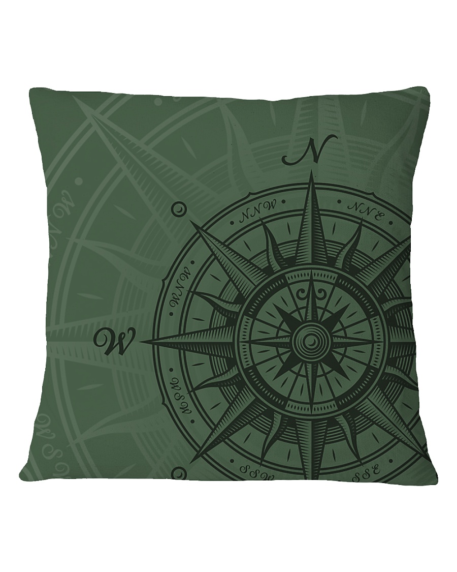 Vintage Compass Square Pillowcase
