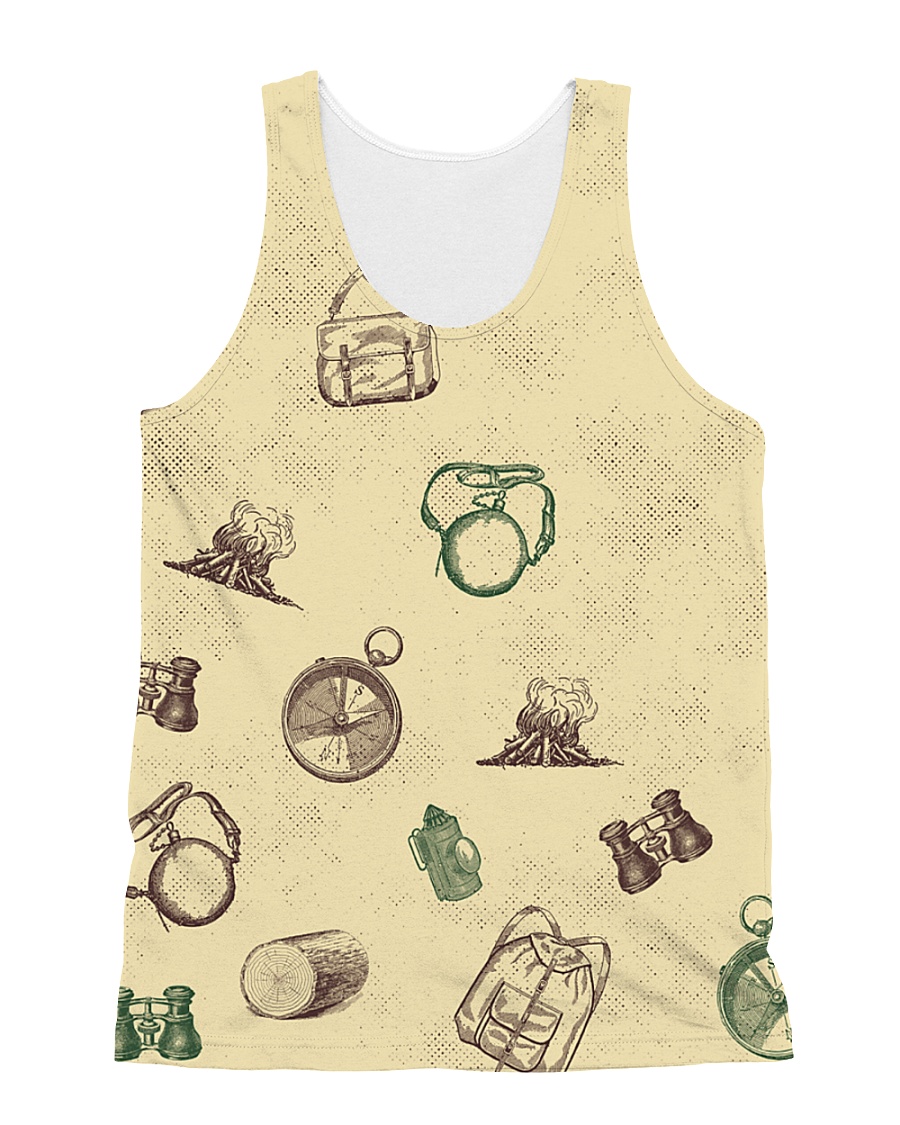 Vintage Hiking All-over Unisex Tank
