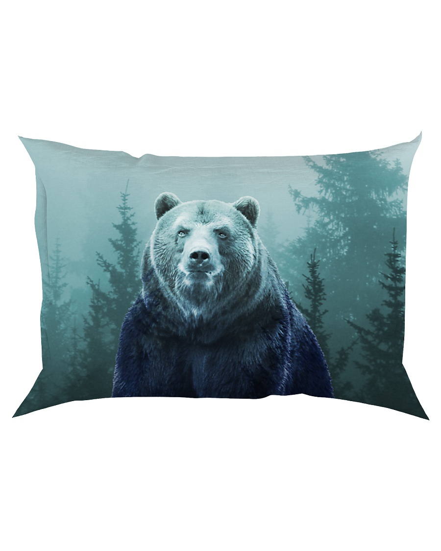 Beautiful Bear in the Forest Rectangular Pillowcase