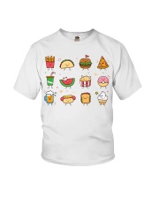 Cute Food Characters - Love Food Design Youth T-Shirt thumbnail