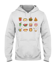Cute Food Characters - Love Food Design Hooded Sweatshirt thumbnail