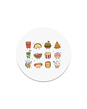 Cute Food Characters - Love Food Design Circle Magnet thumbnail