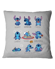 Stitch Ohana Emoticon Limited Edition T Shirt Square Pillowcase thumbnail