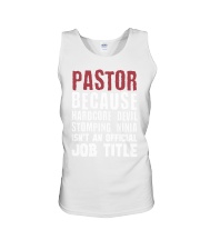 Pastor because hardcore devil mug Unisex Tank tile