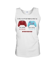 Personalized gamer i will always be your player 2 Unisex Tank tile