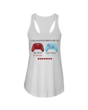 Personalized gamer i will always be your player 2 Ladies Flowy Tank tile