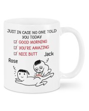just in case no one told you today mug Mug front