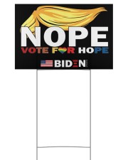Trump Nope Vote For Hope Biden 2020 18x12 Yard Sign front
