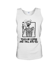 Skeleton Touch My Coffee And I Will Bite You Mug Unisex Tank tile
