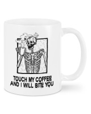 Skeleton Touch My Coffee And I Will Bite You Mug Mug front