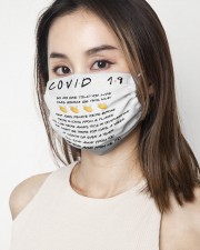Covid 19 friends song mug 2 Layer Face Mask - Single aos-face-mask-2-layers-lifestyle-front-03